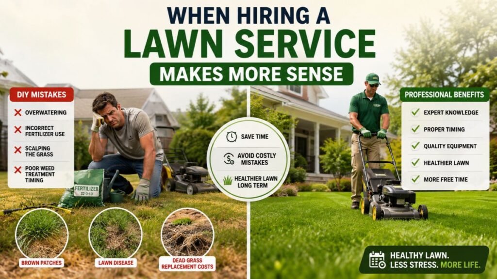 When Hiring a Lawn Service Makes More Sense