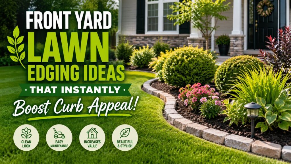 front yard lawn edging ideas