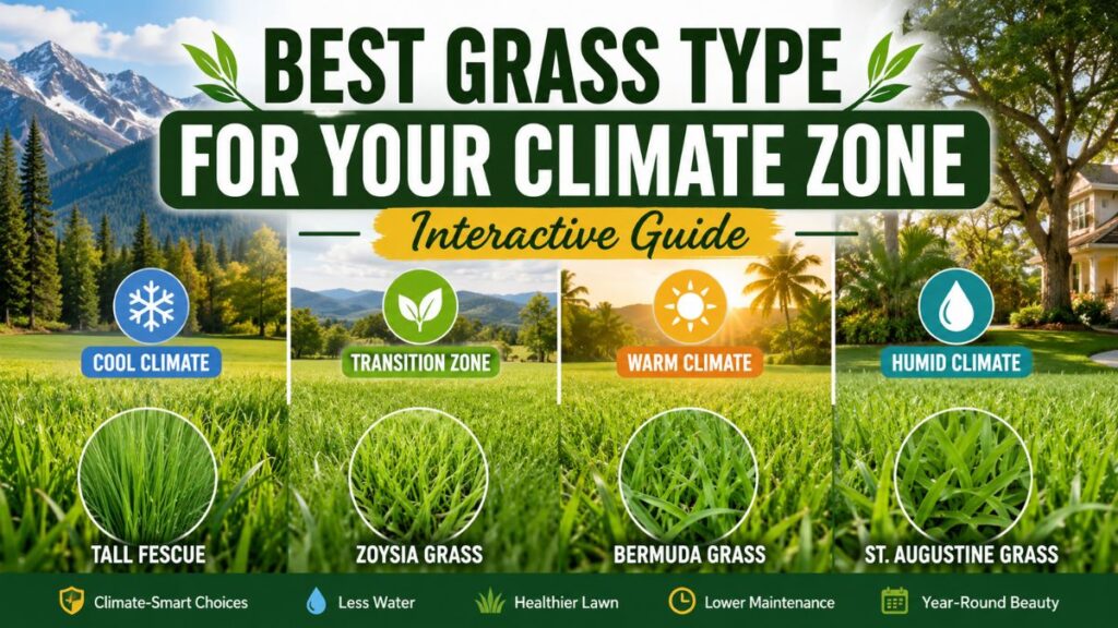 best grass type for your climate zone