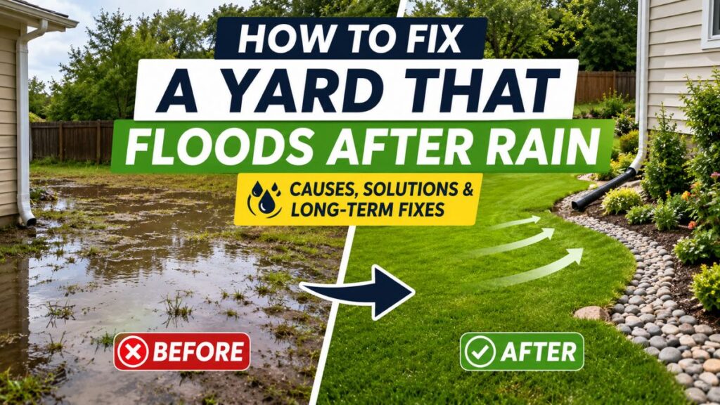 How to Fix a Yard That Floods After Rain