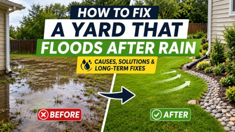 How to Fix a Yard That Floods After Rain