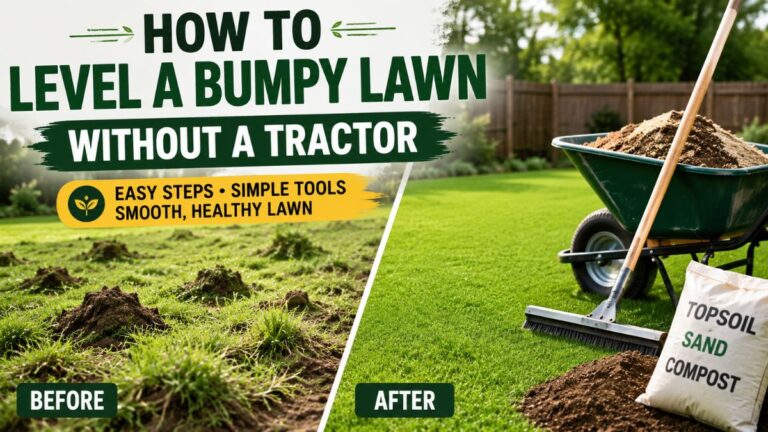 how to level a bumpy lawn without a tractor