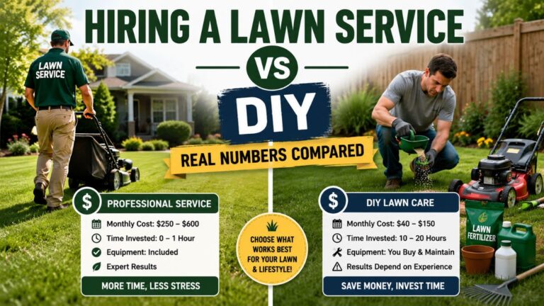 hiring a lawn service vs DIY